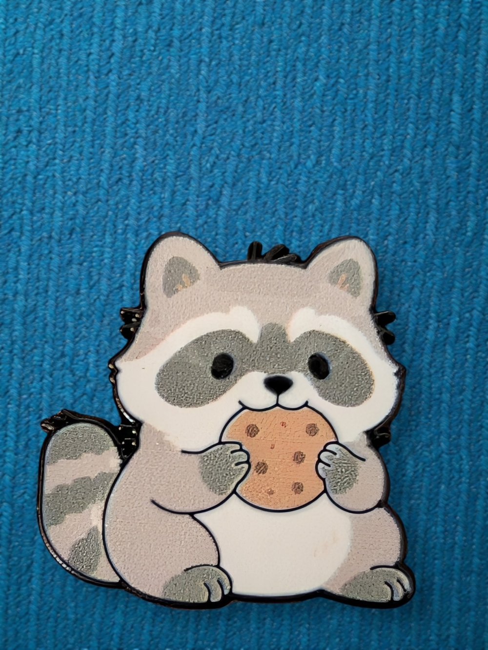 Cookie-Loving Raccoon Pin